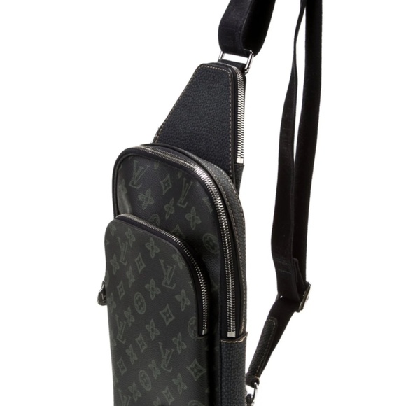 Louis Vuitton Danube LV Monogram Black and Green Sling Bag - Picture 3 of 7